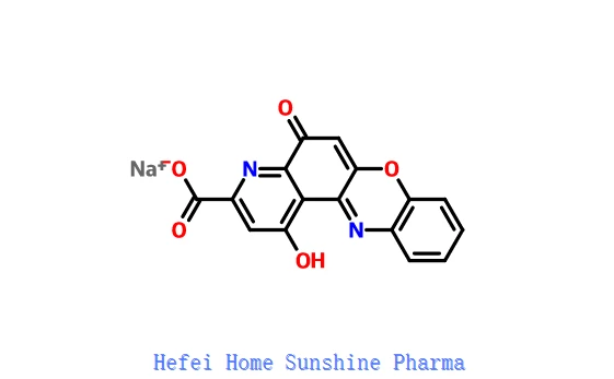 1-HYDROXY-5-OXO-5H-PYRIDO [3,2-A] PHENOXAZINE-3-CARBOXYLIC ACID MONOSODIUM SALT CAS 51410-30-1