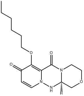 (12aR)-7-(hexyloxy)-3,4,12,12a-tetrahydro-1H-[1,4]Oxazino[3,4-c]pyrido[2,1-f][1,2,4]triazine-6,8-dione CAS 2136287-67-5